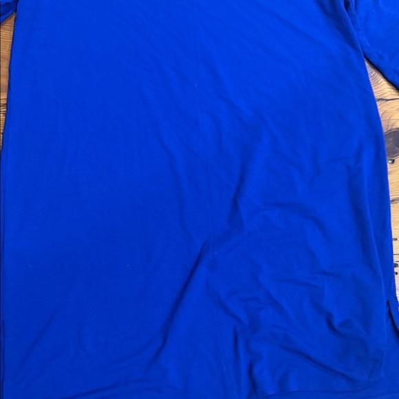 Eileen Fisher Royal Blue Garment Long Sleeve Top or Mini Dress Size Medium - Picture 13 of 13